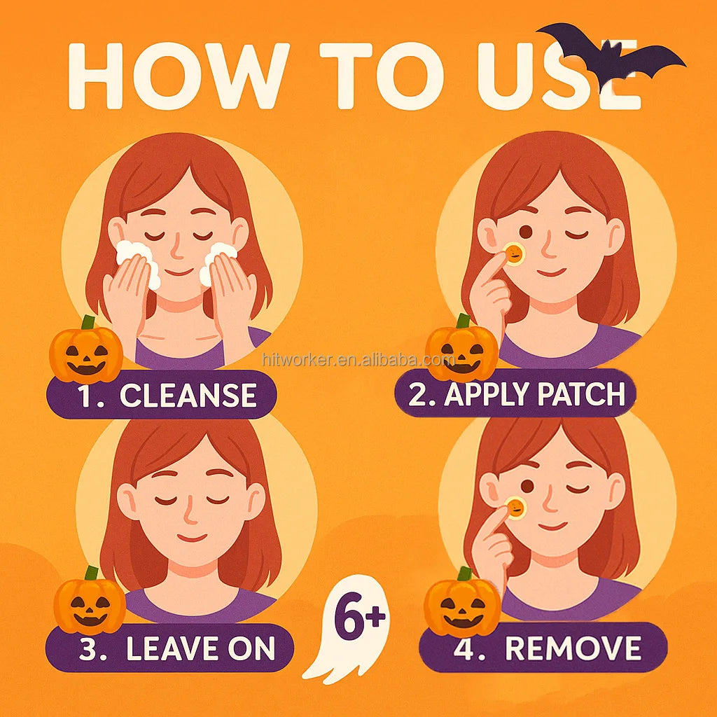 Halloween Star Acne Patches — Hydrocolloid Spot Stickers