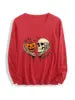 Halloween Ghost Print Long Sleeve Unisex T-Shirt
