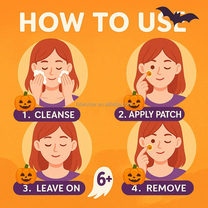 Halloween Star Acne Patches — Hydrocolloid Spot Stickers