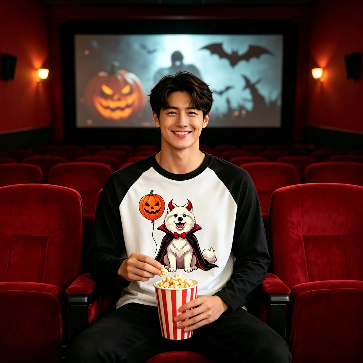 Halloween Print Lightweight Unisex Sweatshirt