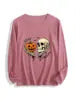 Halloween Ghost Print Long Sleeve Unisex T-Shirt