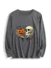 Halloween Ghost Print Long Sleeve Unisex T-Shirt