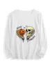Halloween Ghost Print Long Sleeve Unisex T-Shirt