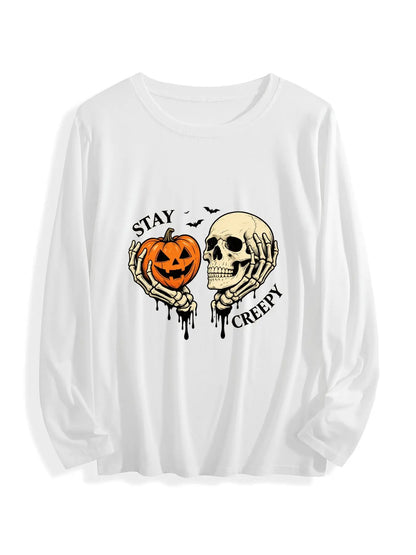 Halloween Print Long Sleeve Unisex T-Shirt
